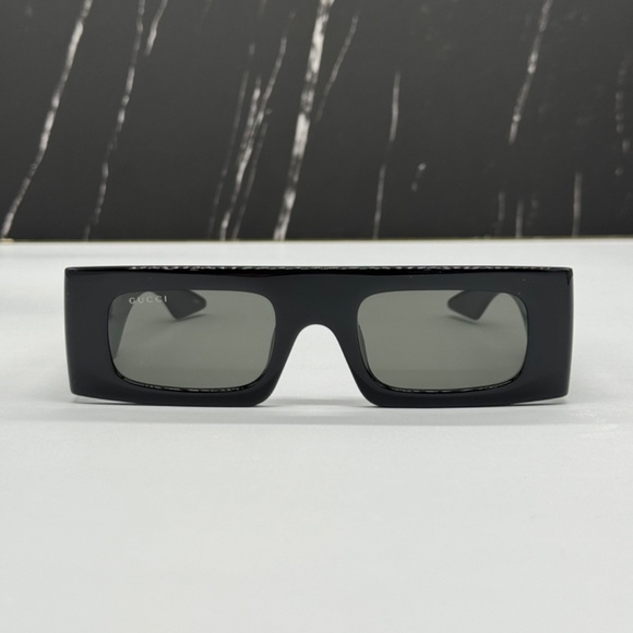 NEW GUCCI BLACK SQUARE UNISEX SUNGLASSES GUCCI - Picture 9 of 15